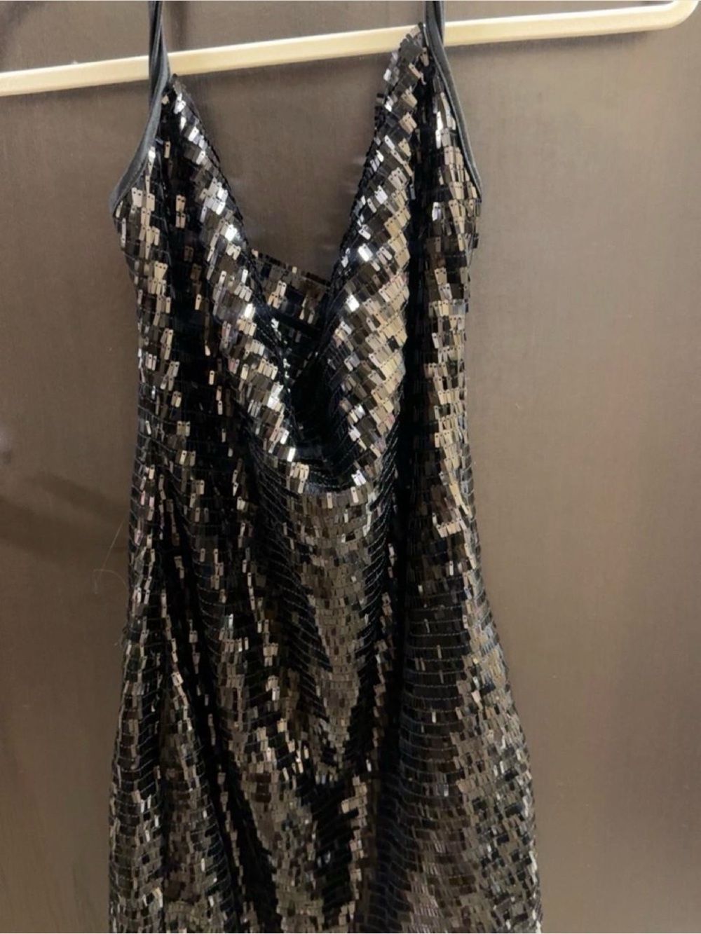 Black Sequin FashionNova dress